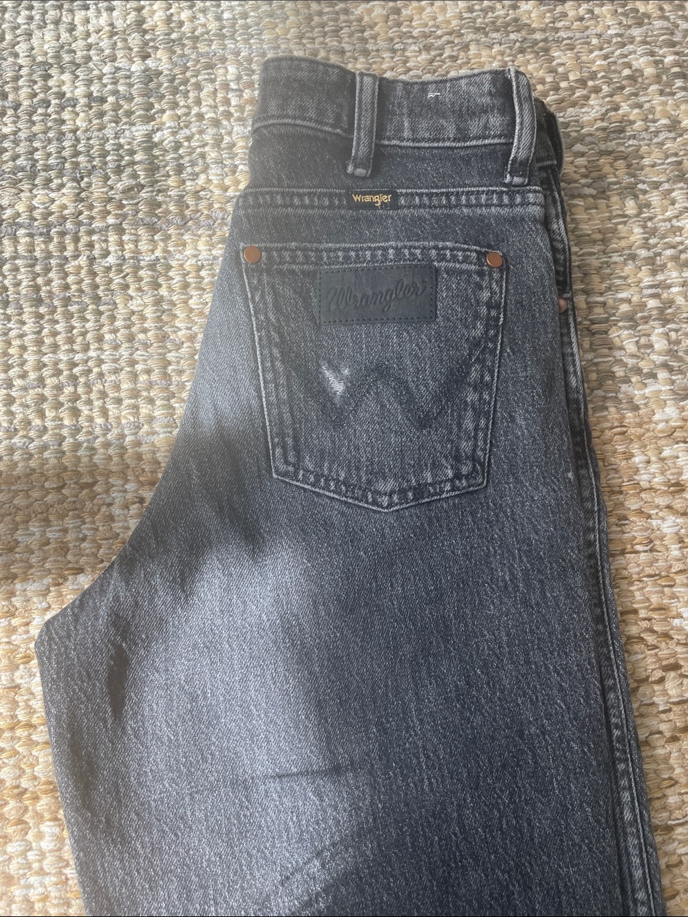 Wrangler Women’s Charcoal Black Straight Jeans